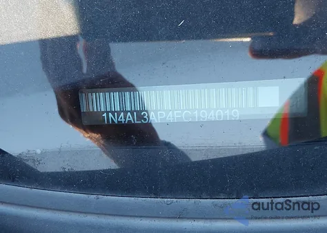 2015 Nissan Altima 2.5 Sv from USA, damaged, VIN 1N4AL3AP4FC194019